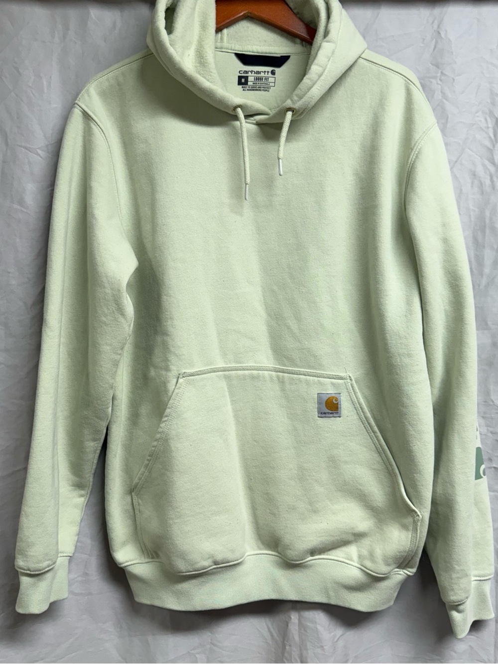 Carhartt Light Mint Pull-Over Hoodie size M